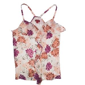 Elle T Back Semi Fitted Ruffled Top